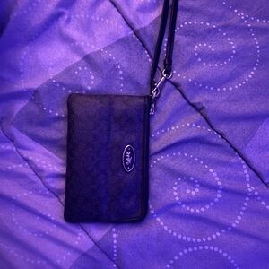 Black Coach Wristlet